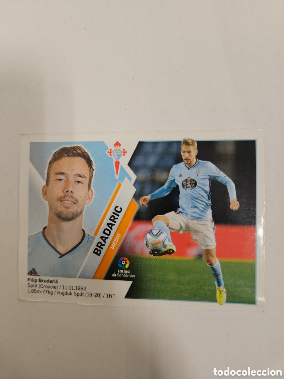 Cromos de F&uacute;tbol: 10 Bradaric - R.C. CELTA - MERCADO de INVIERNO - Liga Este 2019 2020 19 20