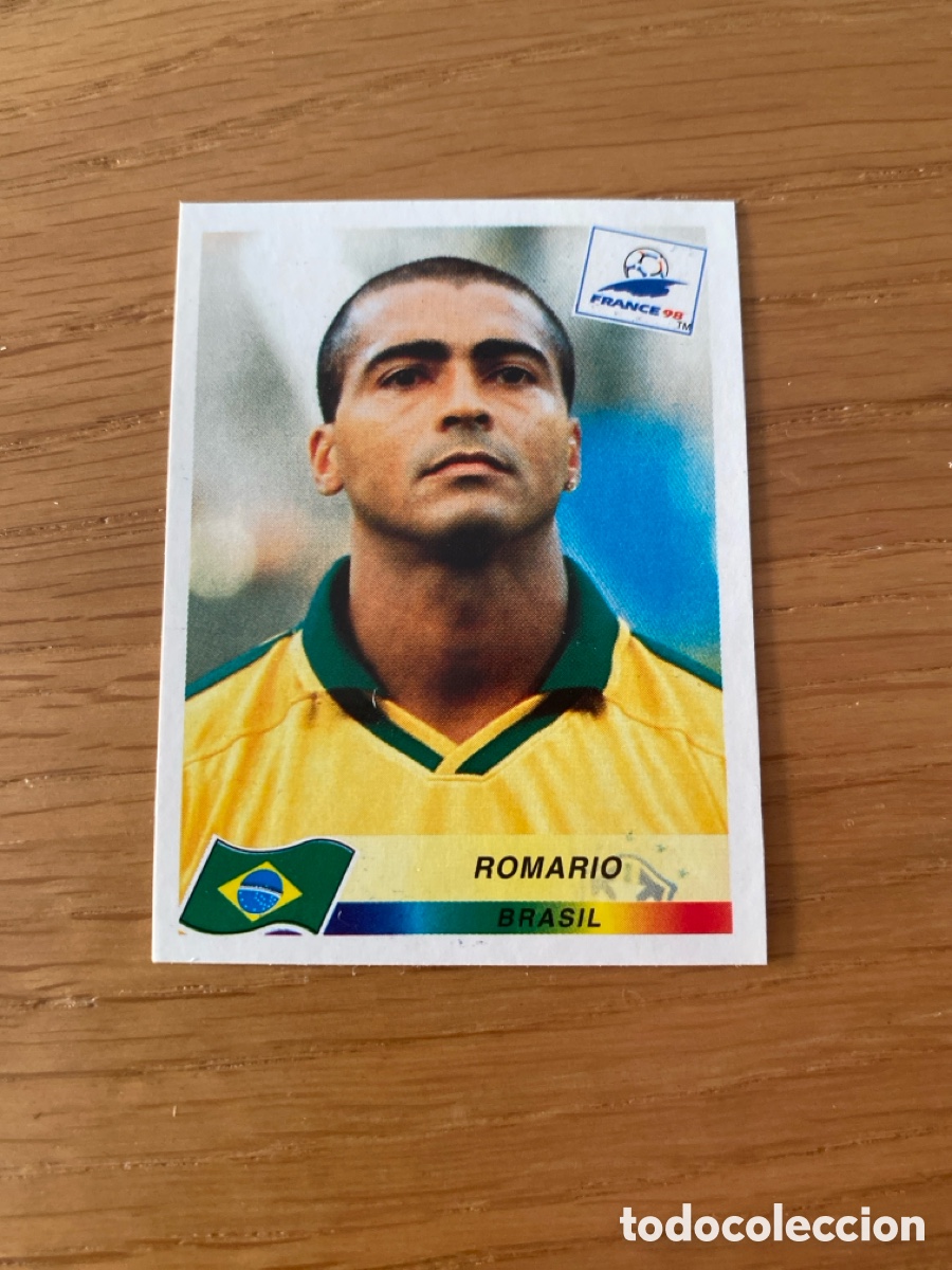 Cromos de Futebol: Cromo panini mundial Francia 98 n&uacute;mero 29 Romario - Stickers album France 1998