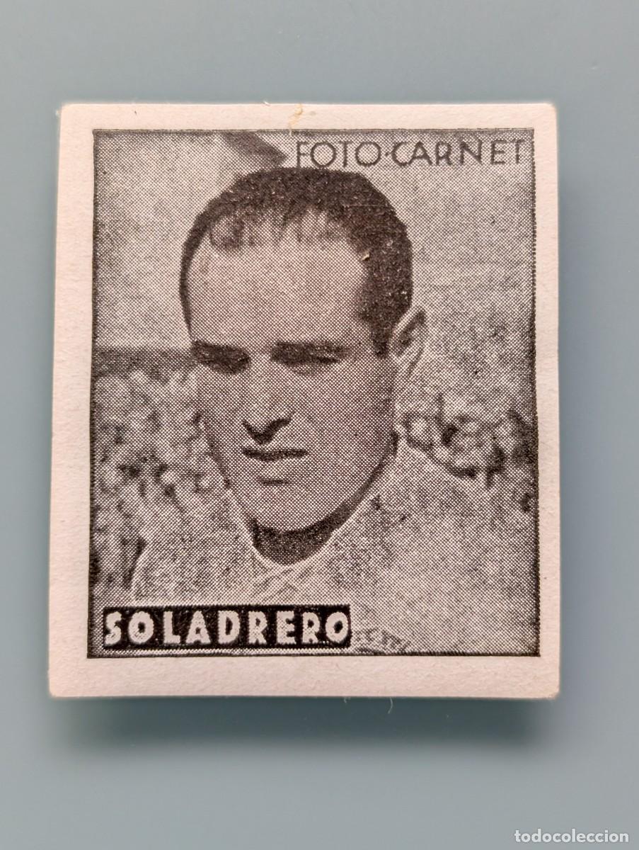 Cromos de F&uacute;tbol: DIFICI CROMO SOLADRERO REAL ZARAGOZA 1942 1943 1942-43 ED CISNE LIBRETA DEPORTIVA LIGA FUTBOL ARAGON