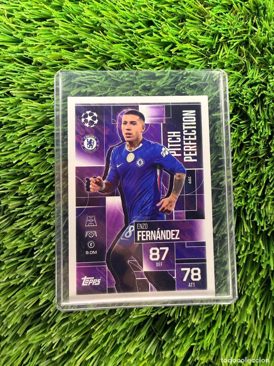 Cromos de F&uacute;tbol: N&ordm; 209 Enzo Fern&aacute;ndez Pitch Perfection Chelsea Match Attax Extra 25 26