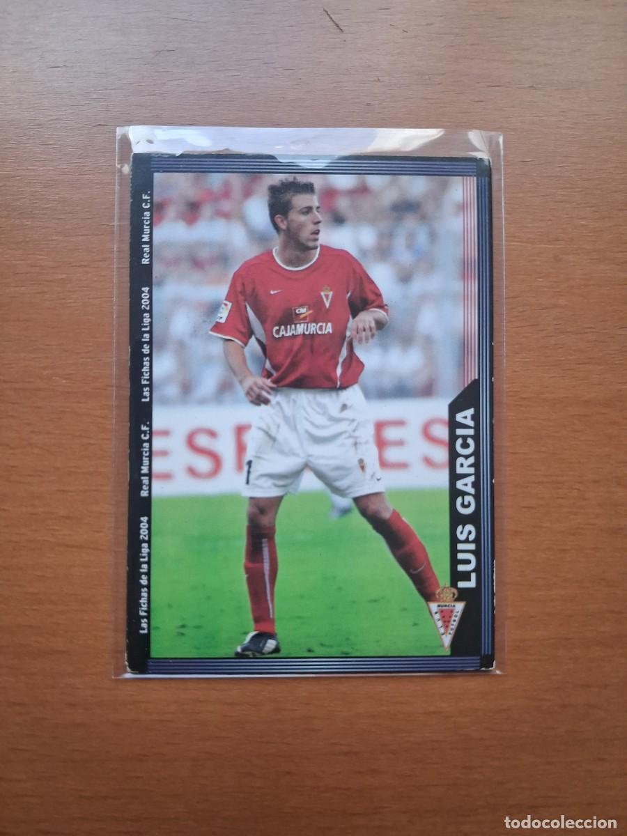 Cromos de F&uacute;tbol: Fichas de la Liga de Mundicromo 2003 2004 03 04 Real Murcia 480 Luis Garcia