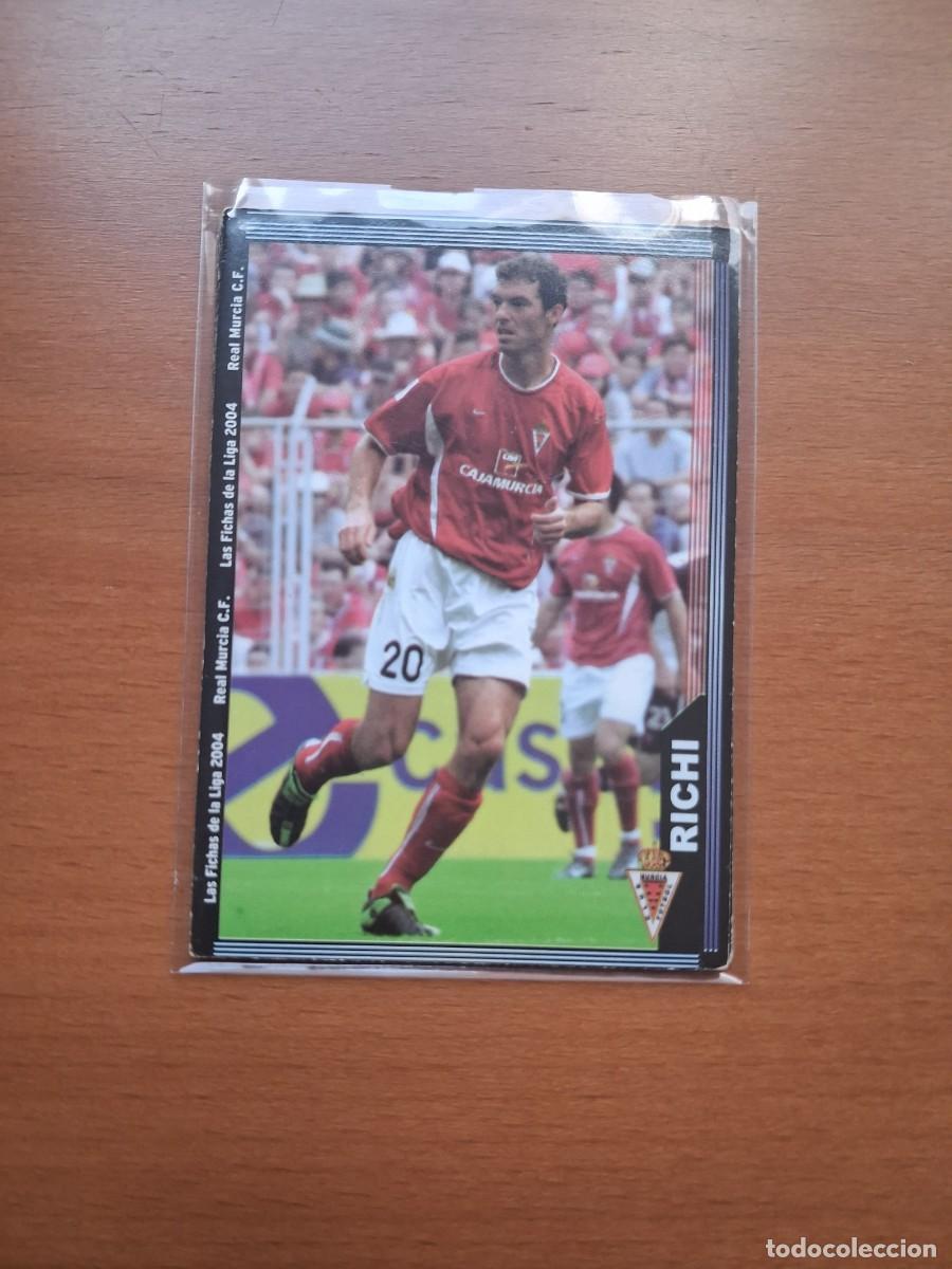 Cromos de F&uacute;tbol: Fichas de la Liga de Mundicromo 2003 2004 03 04 Real Murcia 482 Richi