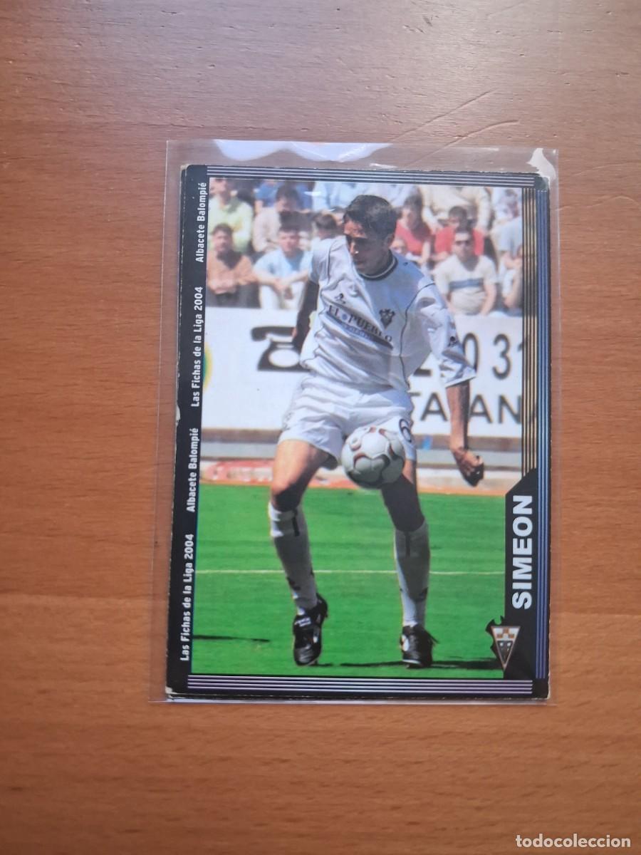 Cromos de F&uacute;tbol: Fichas de la Liga de Mundicromo 2003 2004 03 04 Albacete 531 Simeon
