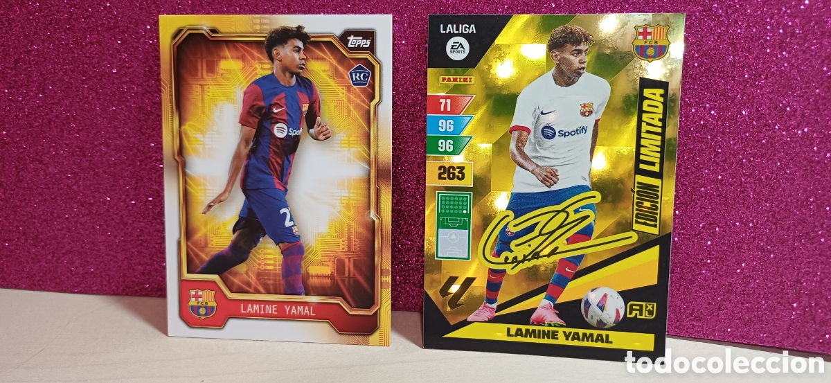 Cartes &agrave; collectionner de Football: Lamine Yamal rookie 2023/24 Topps - Adrenalyn