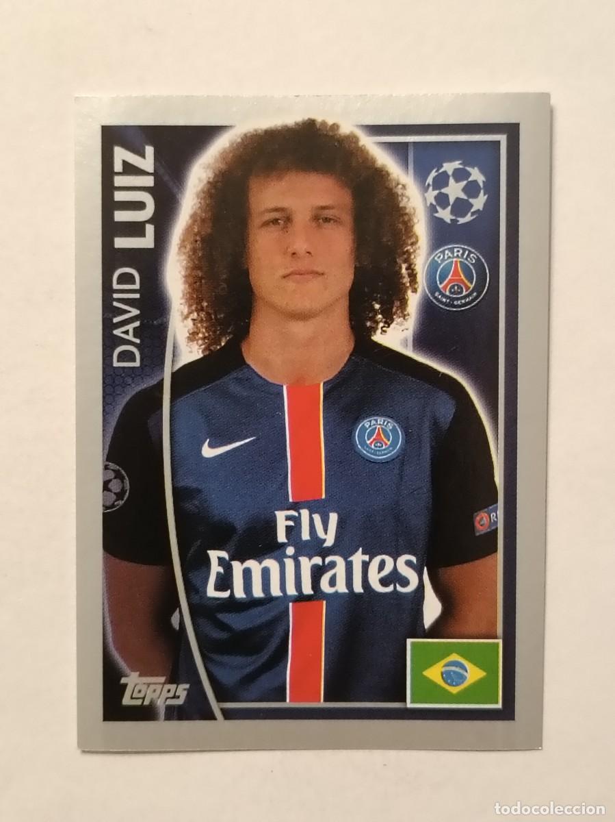 Football Stickers: #22 LUIZ (PARIS SAINT-GERMAIN) UEFA CHAMPIONS LEAGUE 2015/2016 TOPPS