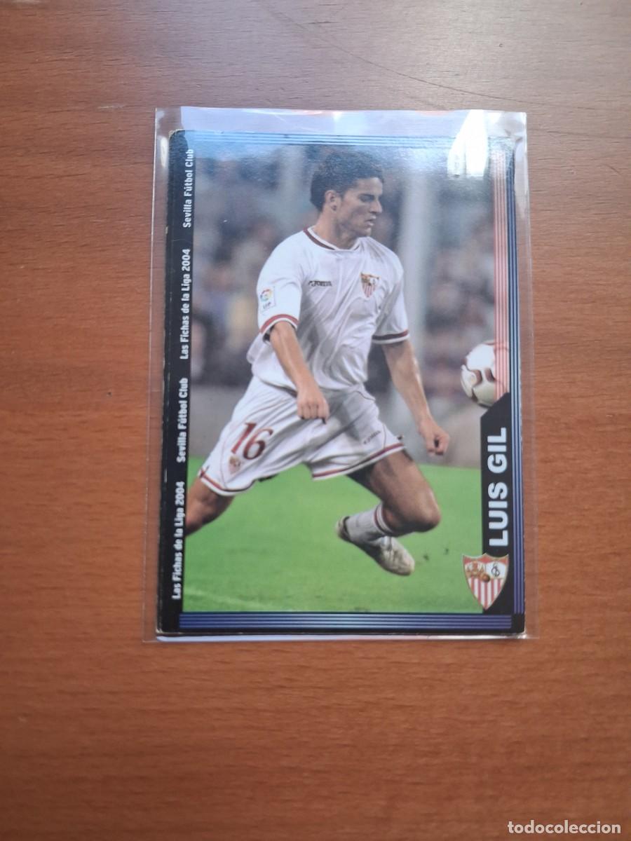 Football Stickers: Fichas de la Liga de Mundicromo 2003 2004 03 04 Sevilla FC 601 Luis Gil
