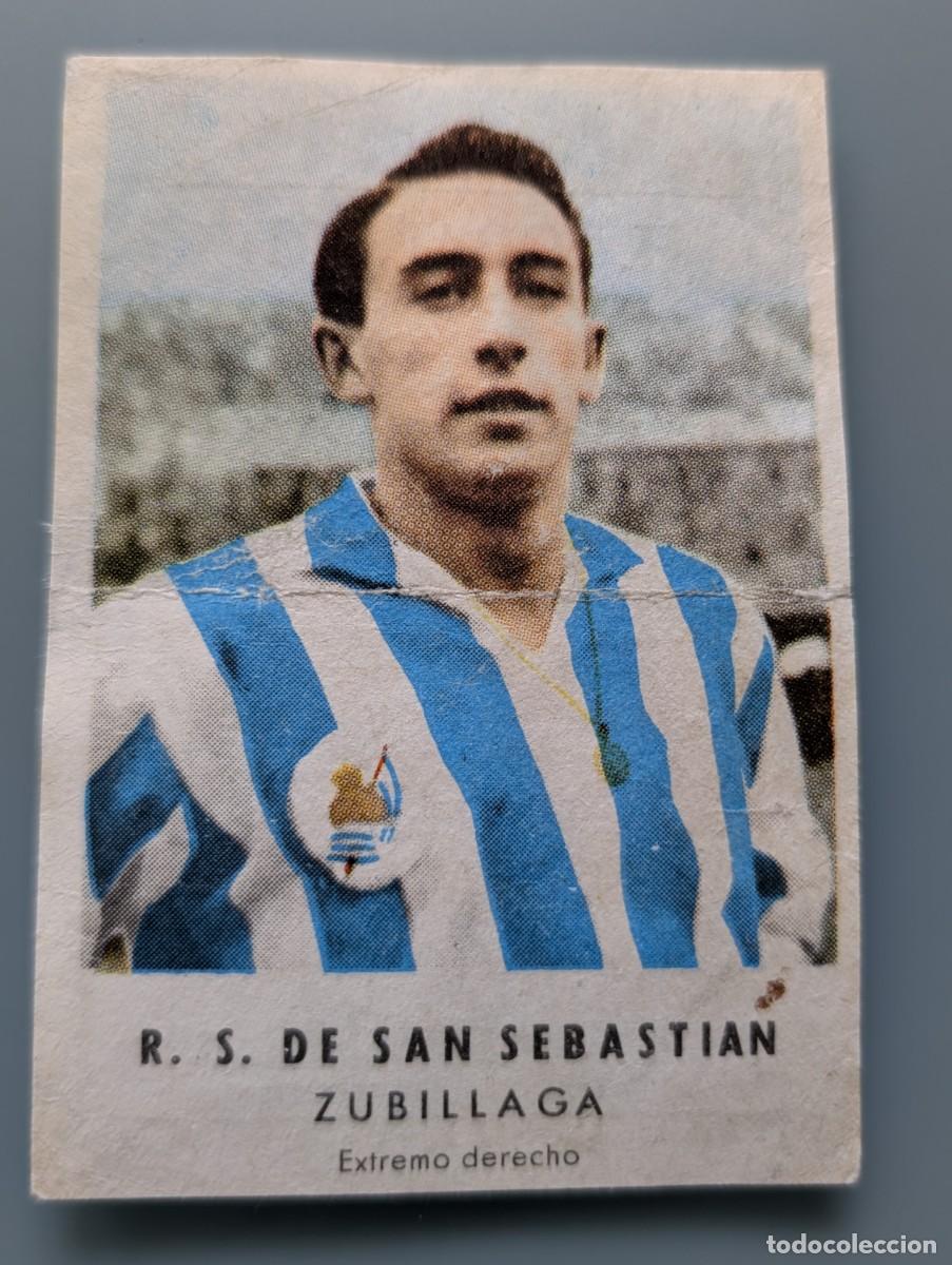 Cromos de F&uacute;tbol: MUY DIFICI CROMO RARE CARD ZUBILLAGA REAL SOCIEDAD CHOCOLATES GRANELL FUTBOL SAN SEBASTIAN GUIPUZCOA