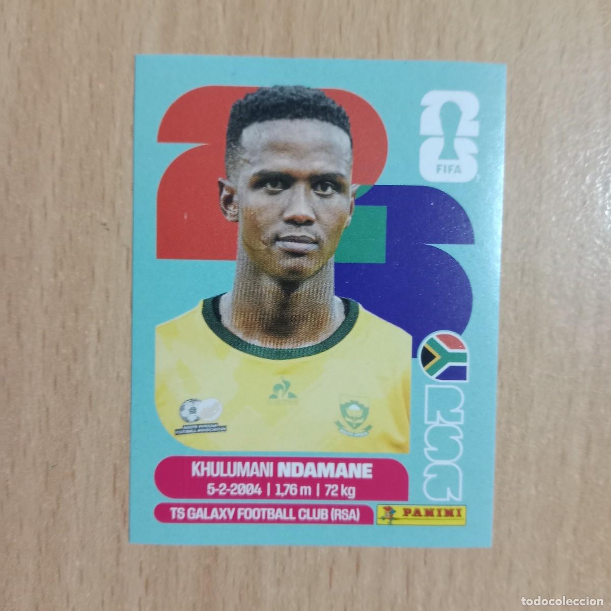 Figurine di Calcio: KHULUMANI NDAMANE , SUD&Aacute;FRICA , STICKER CROMO N&ordm; RSA 7 , FIFA WORLD CUP 2026 - PANINI - A&Ntilde;O 2026.