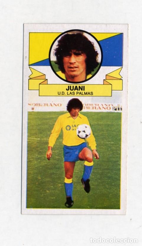 Cromos de F&uacute;tbol: LIGA 85 86 1985 1986 ULTIMO FICHAJE 24 JUANI LIGERAS MARCAS DE PEGADO