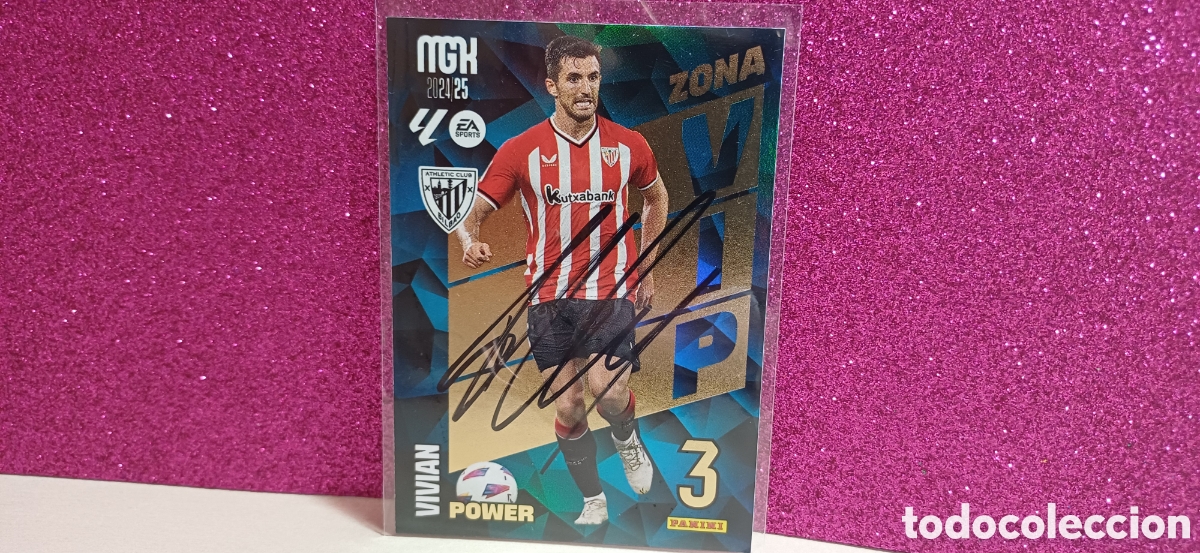 Cromos de F&uacute;tbol: Vivian aut&oacute;grafo Megacracks 24/25 Power