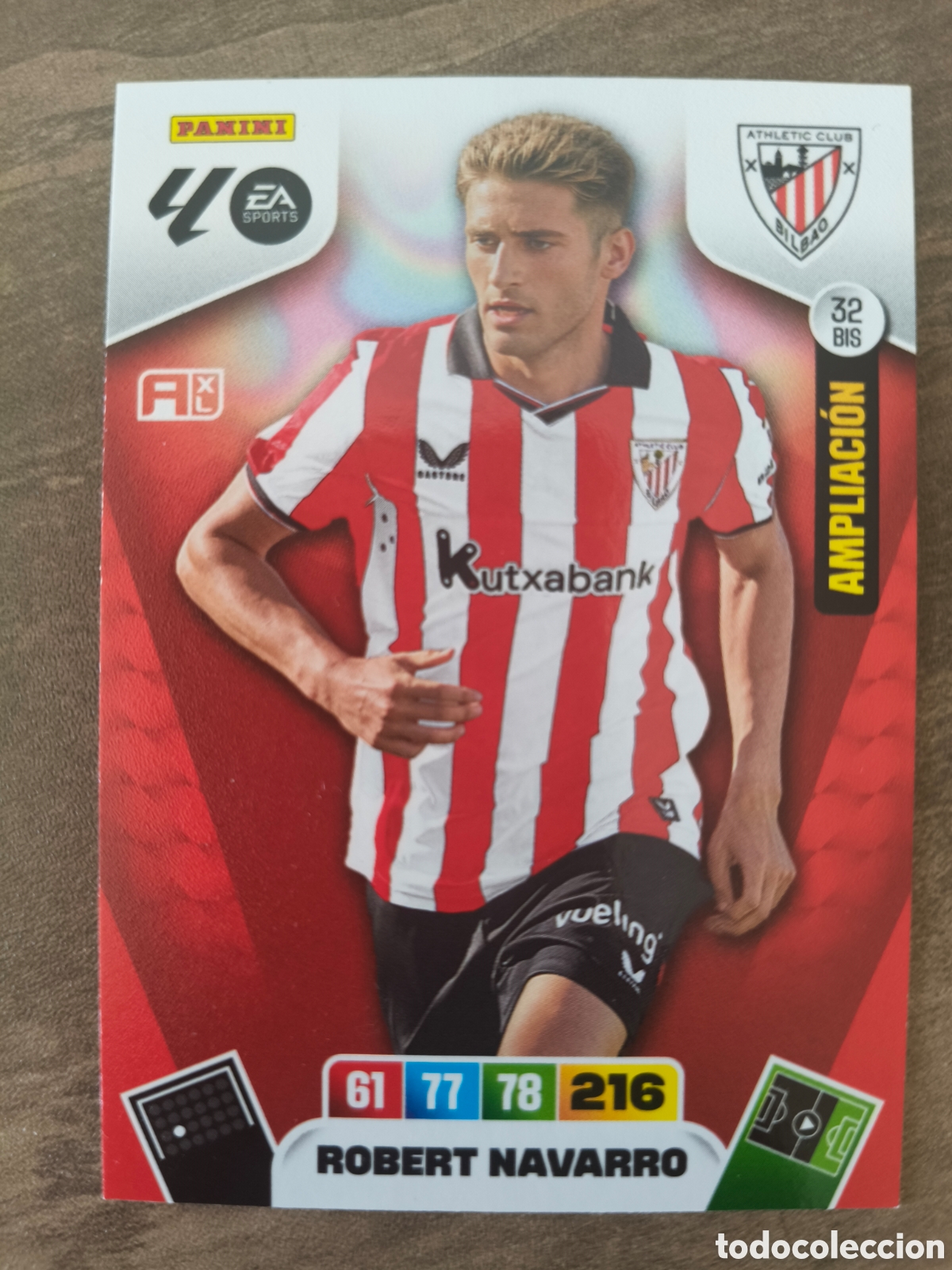 Cromos de F&uacute;tbol: 32 Bis Robert Navarro Ath. Bilbao Adrenalyn XL La Liga 25 26