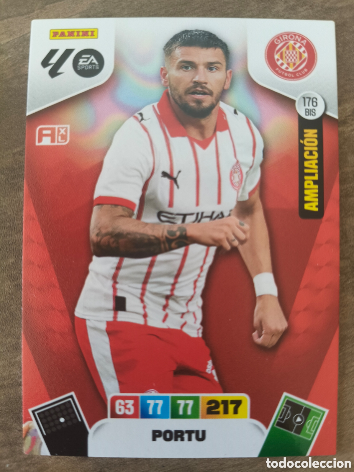 Cromos de F&uacute;tbol: 176 Bis Portu Girona Adrenalyn XL La Liga 25 26