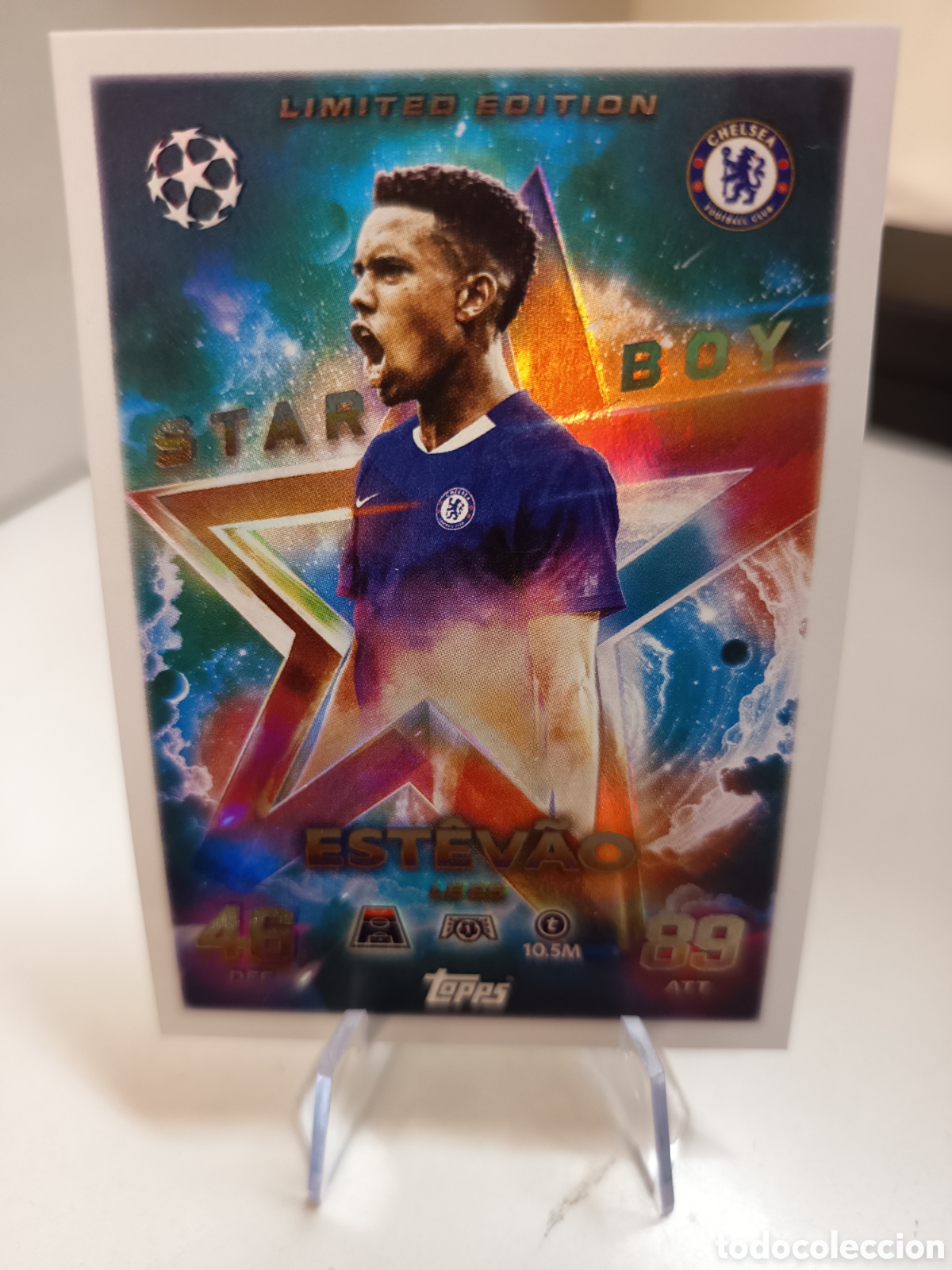 Cromos de F&uacute;tbol: LIMITED EDITION STAR BOY LE25 ESTEVAO MATCH ATTAX 2025 2026