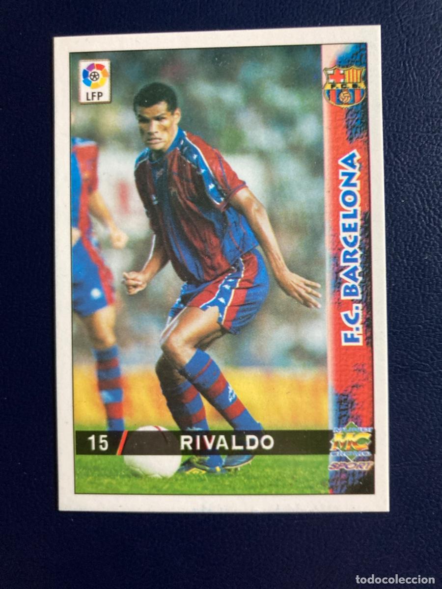 Fu&szlig;ball-Sticker: 15 RIVALDO - F.C. BARCELONA - MUNDICROMO Liga 98/99