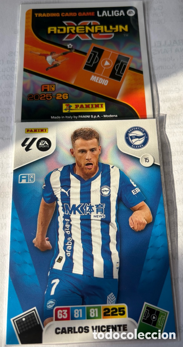 Cromos de F&uacute;tbol: ADRENALYN 25 -26 ALAV&Eacute;S 15