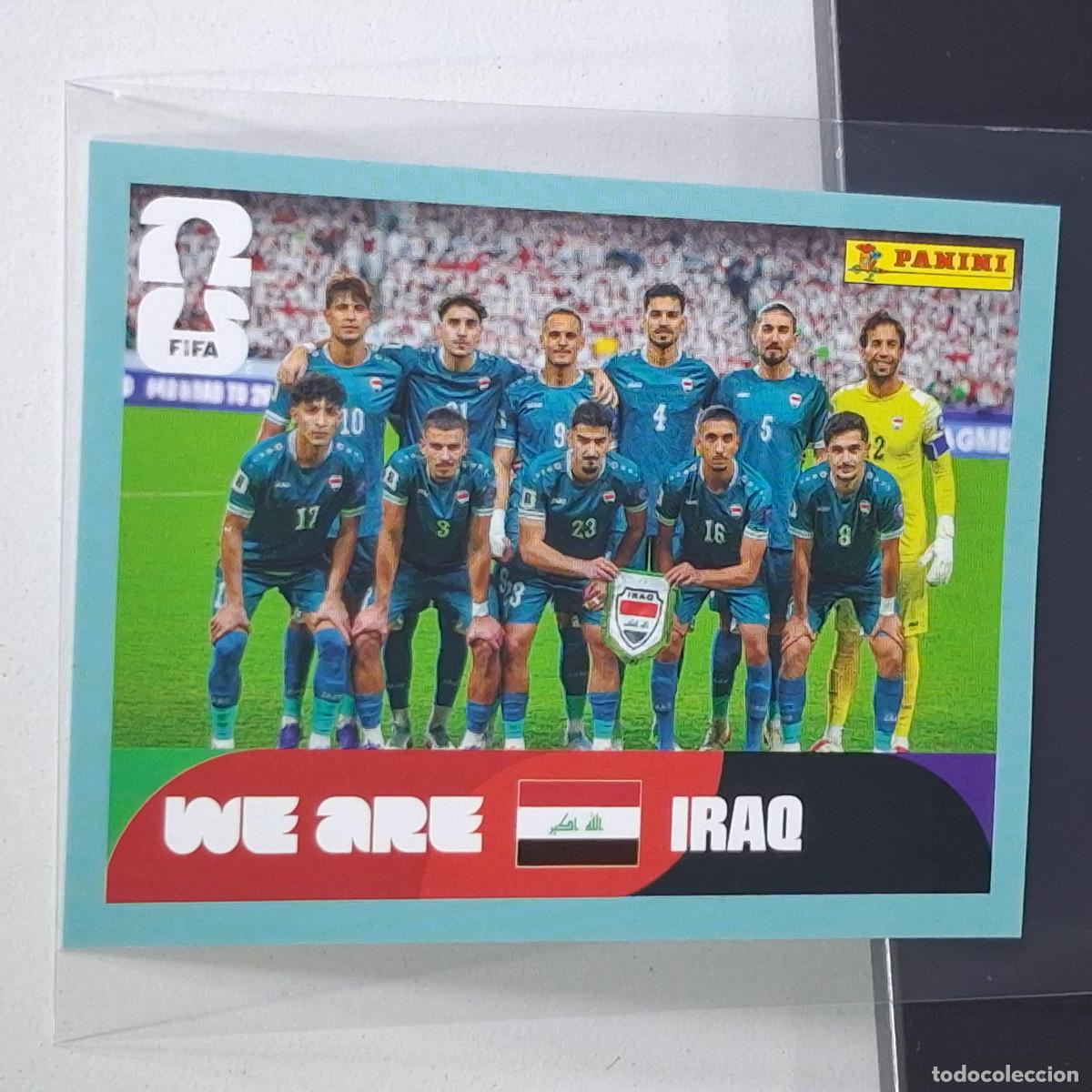 Cromos de F&uacute;tbol: B13 IRQ 13 IRQ13 PLANTILLA IRAQ MUNDIAL FIFA WORLD CUP 2026 STICKER PANINI