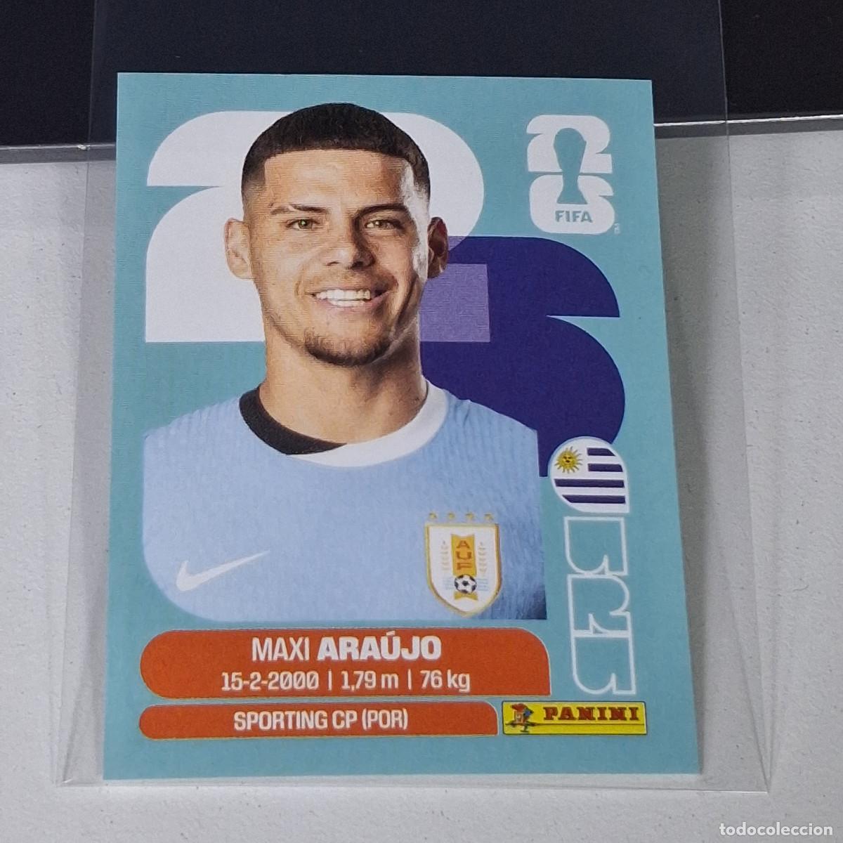 Cromos de F&uacute;tbol: B13 URU16 MAXI ARA&Uacute;JO 16 URUGUAY URU MUNDIAL FIFA WORLD CUP 2026 STICKER PANINI