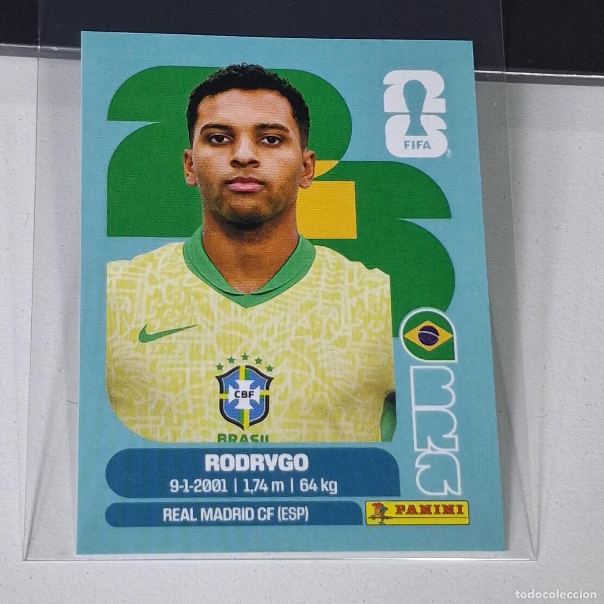 Cromos de F&uacute;tbol: B13 BRA15 RODRYGO 15 BRAZIL BRASIL BRA MUNDIAL FIFA WORLD CUP 2026 STICKER PANINI