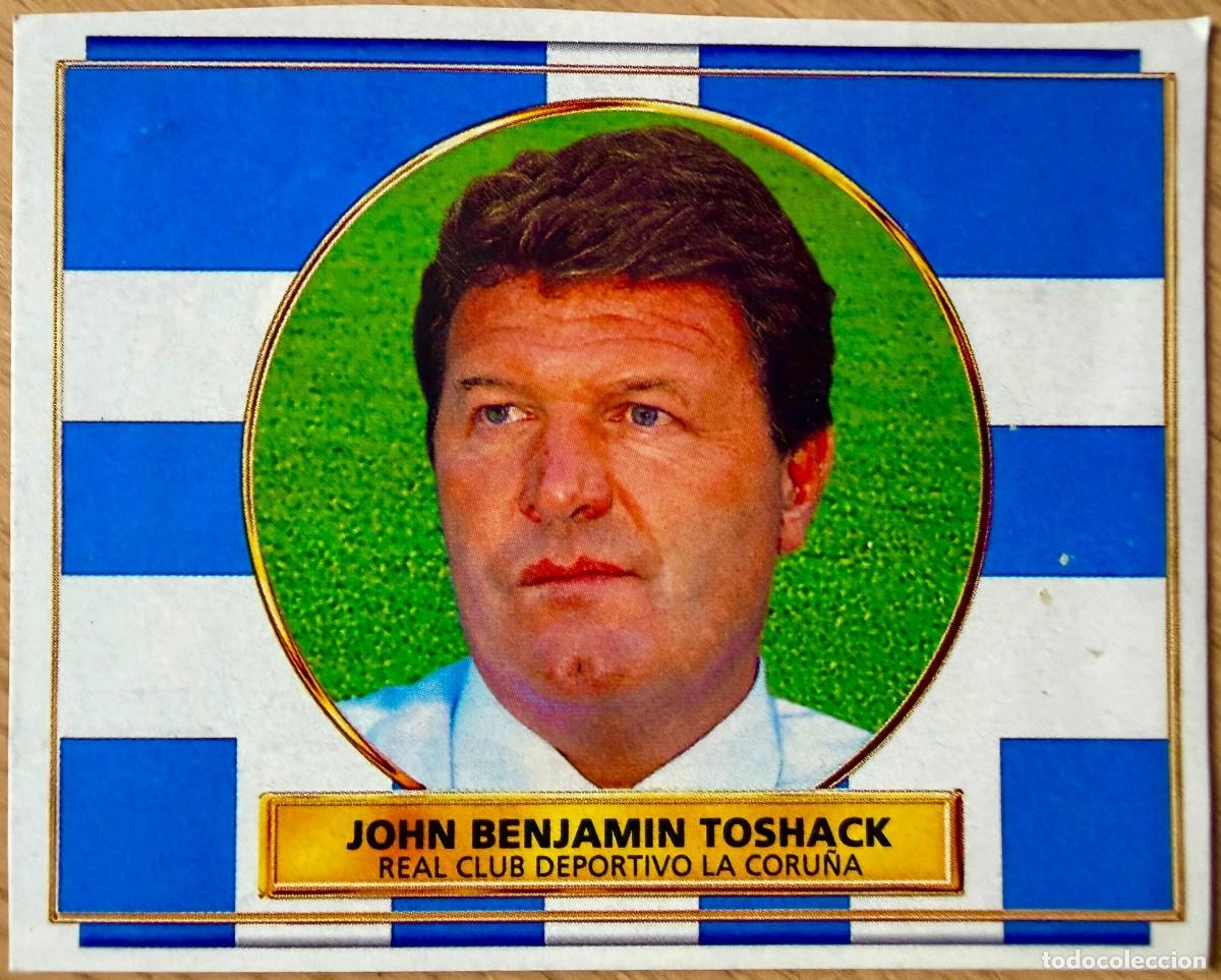 Cromos de F&uacute;tbol: TOSHACK ENTRENADOR DEPORTIVO CORU&Ntilde;A 96 97 1996 1997 LIGA EDICIONES ESTE RECORTADO STICKER