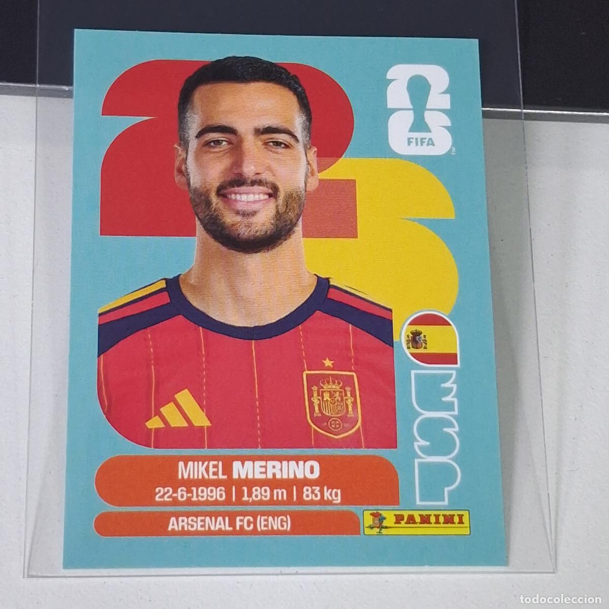 Cromos de F&uacute;tbol: B13 ESP14 MIKEL MERINO 14 ESPA&Ntilde;A ESP SPAIN ESPA&Ntilde;A MUNDIAL FIFA WORLD CUP 2026 STICKER PANINI