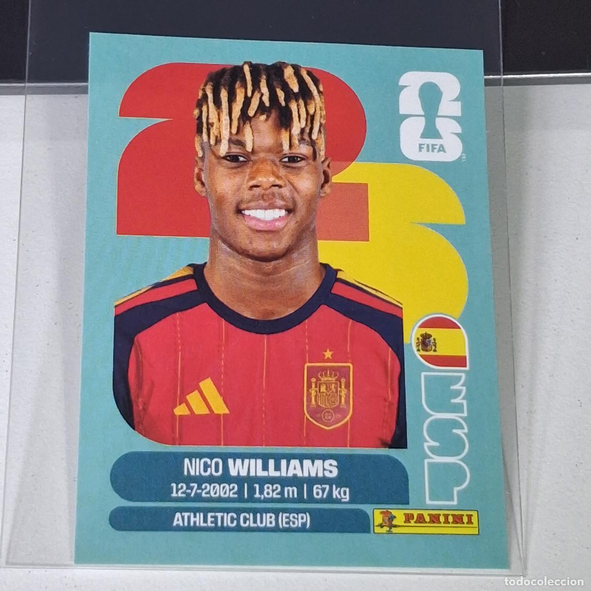 Cromos de F&uacute;tbol: B13 ESP 17 ESP17 NICO WILLIAMS ESPA&Ntilde;A ESP SPAIN MUNDIAL FIFA WORLD CUP 2026 STICKER PANINI