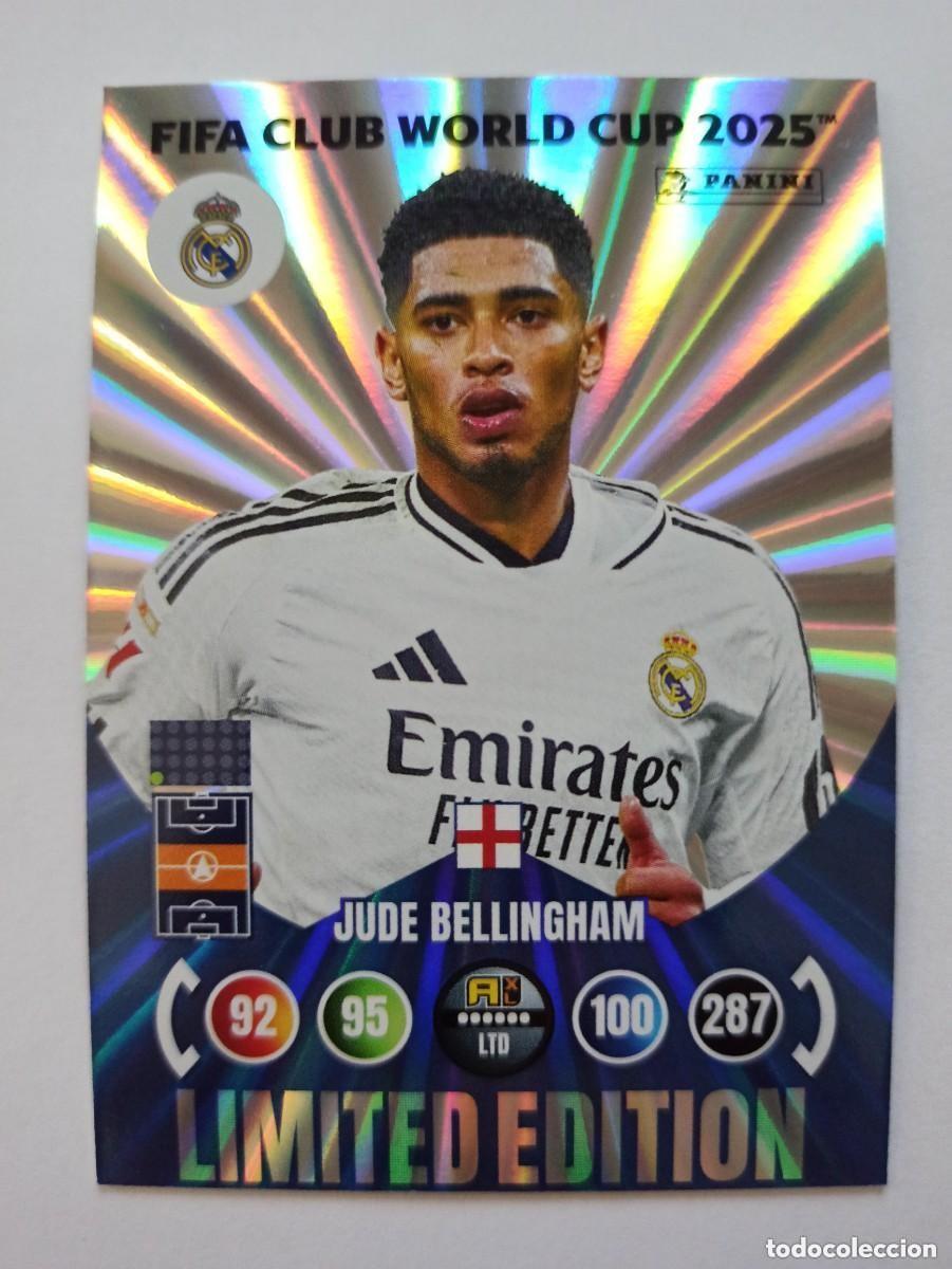 Cromos de Futebol: CARD JUDE BELLINGHAM REAL MADRID LIMITED EDITION - ADRENALYN FIFA CLUB WORLD CUP 2025 MUNDIAL CLUBES