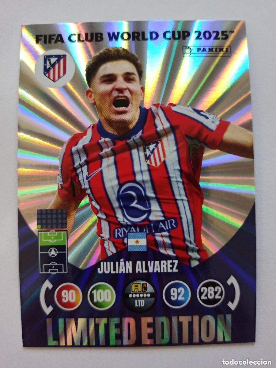 Cromos de Futebol: CARD JULI&Aacute;N ALVAREZ ATL&Eacute;TICO ATLETI LIMITED - ADRENALYN XL FIFA CLUB WORLD CUP 2025 MUNDIAL CLUBES
