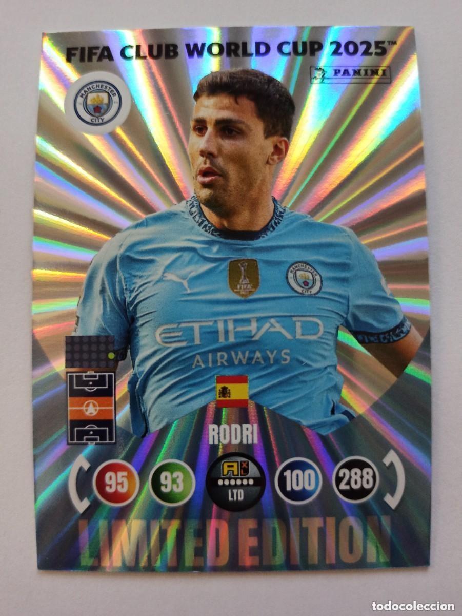 Cromos de Futebol: CARD RODRIGO RODRI MANCHESTER CITY LIMITED EDITION ADRENALYN FIFA CLUB WORLD CUP 2025 MUNDIAL CLUBES