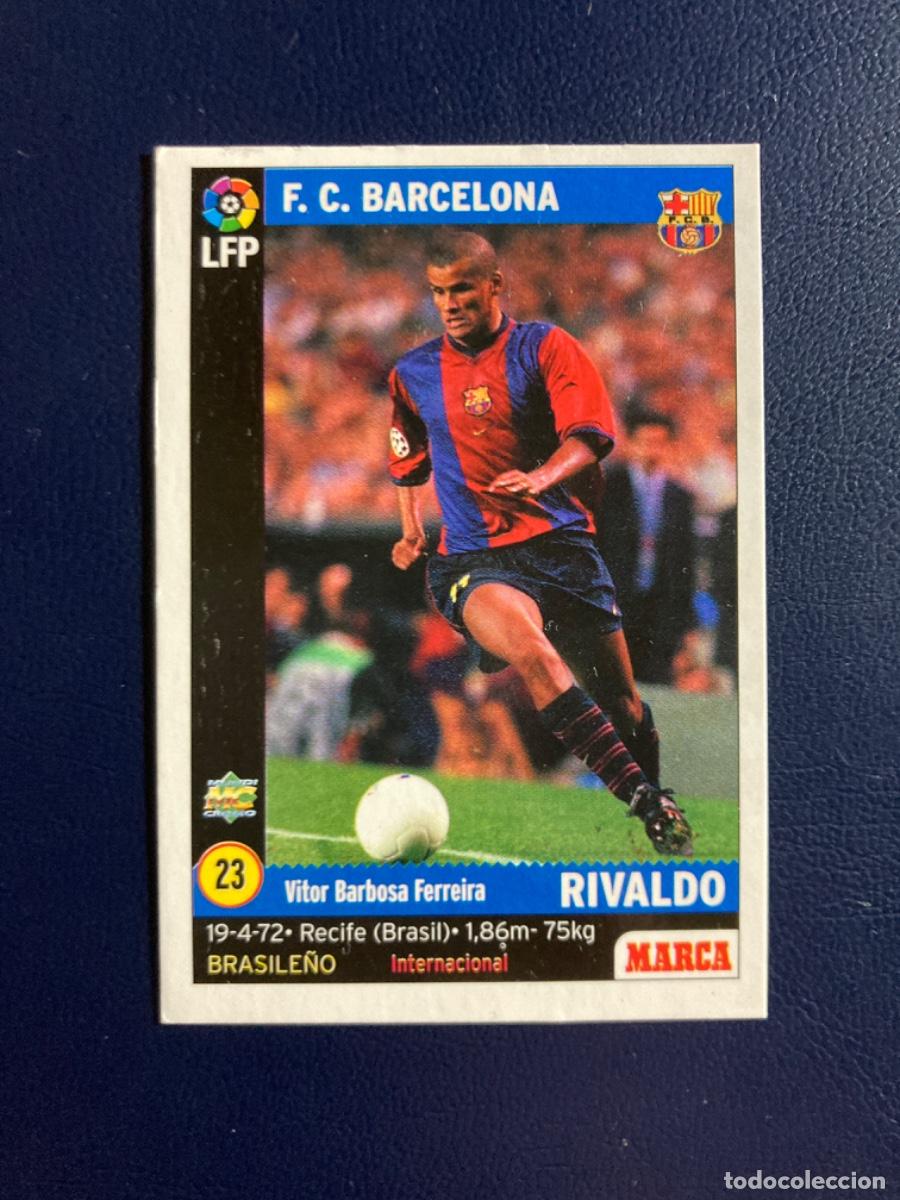 Cromos de F&uacute;tbol: 23 RIVALDO BARCELONA LIGA MARCA 1998-1999 MUNDICROMO 98-99
