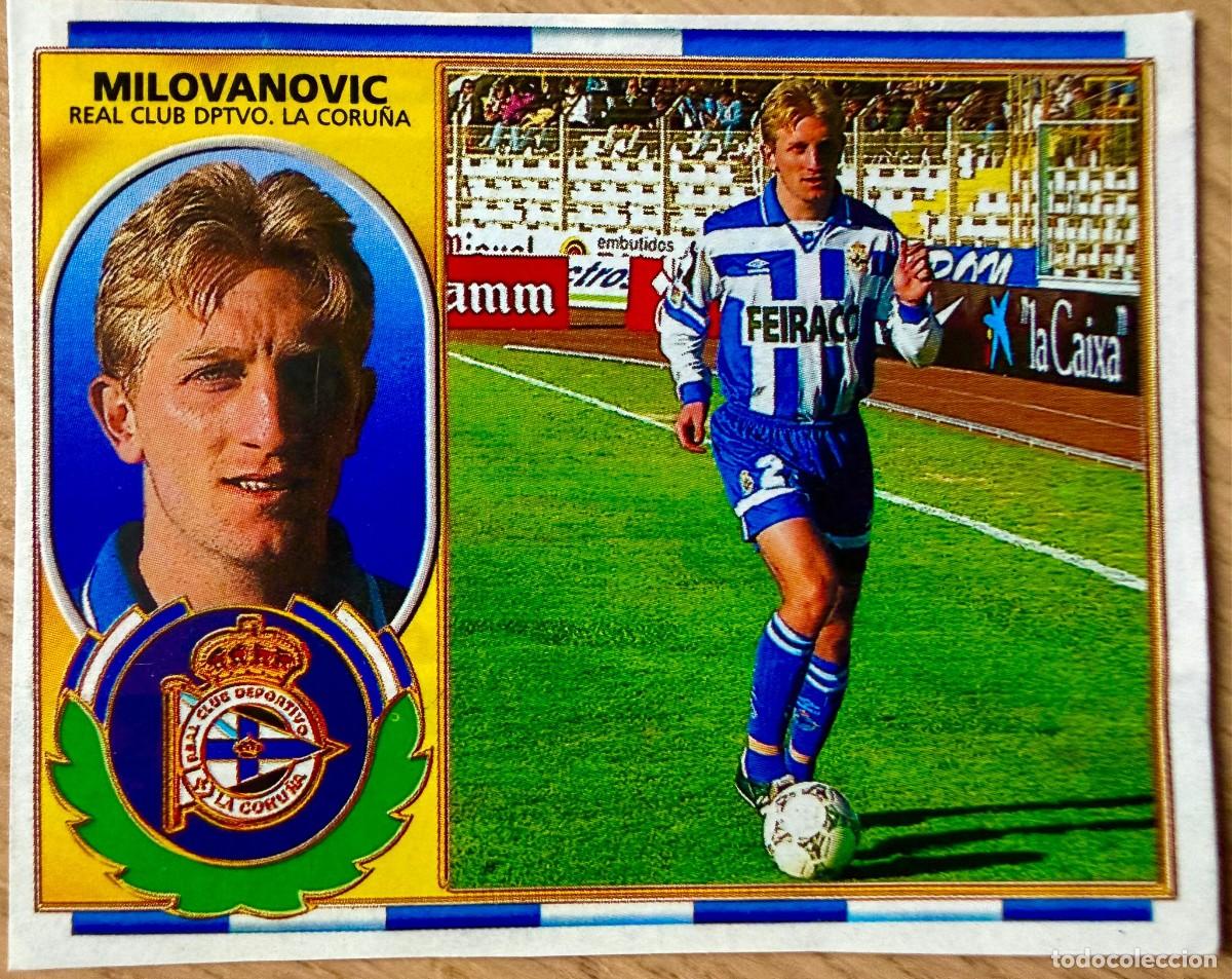Cromos de F&uacute;tbol: MILOVANOVIC DEPORTIVO CORU&Ntilde;A 96 97 1996 1997 LIGA EDICIONES ESTE RECORTADO STICKER