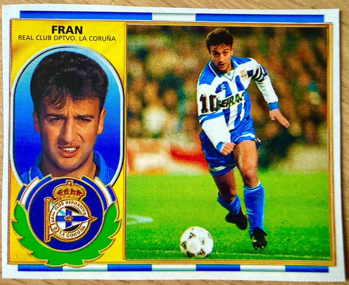Cromos de F&uacute;tbol: FRAN DEPORTIVO CORU&Ntilde;A 96 97 1996 1997 LIGA EDICIONES ESTE RECORTADO STICKER