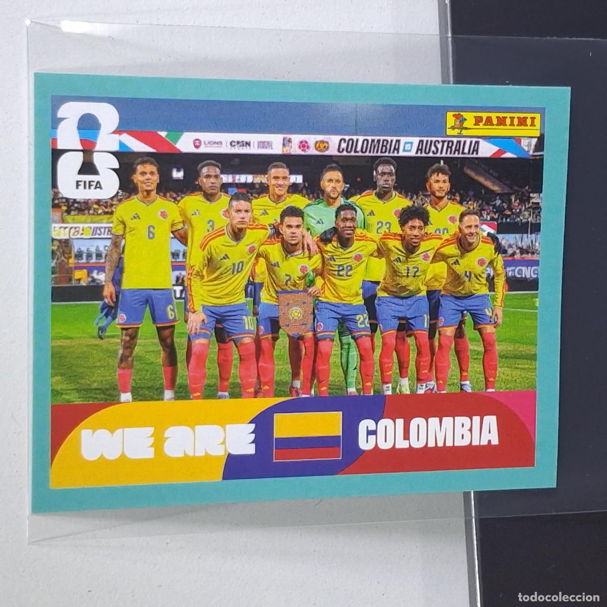 Cromos de F&uacute;tbol: B13 COL13 TEAM PHOTO EQUIPO 13 COLOMBIA COL MUNDIAL FIFA WORLD CUP 2026 STICKER PANINI