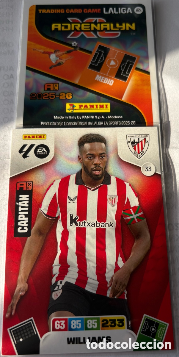 Cromos de F&uacute;tbol: ADRENALYN 25-26 BILBAO 33
