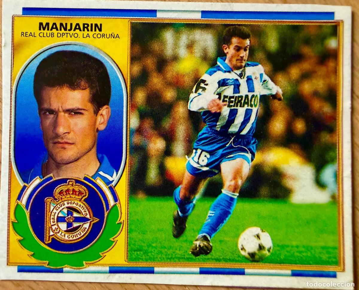 Cromos de F&uacute;tbol: MANJARIN DEPORTIVO CORU&Ntilde;A 96 97 1996 1997 LIGA EDICIONES ESTE RECORTADO STICKER
