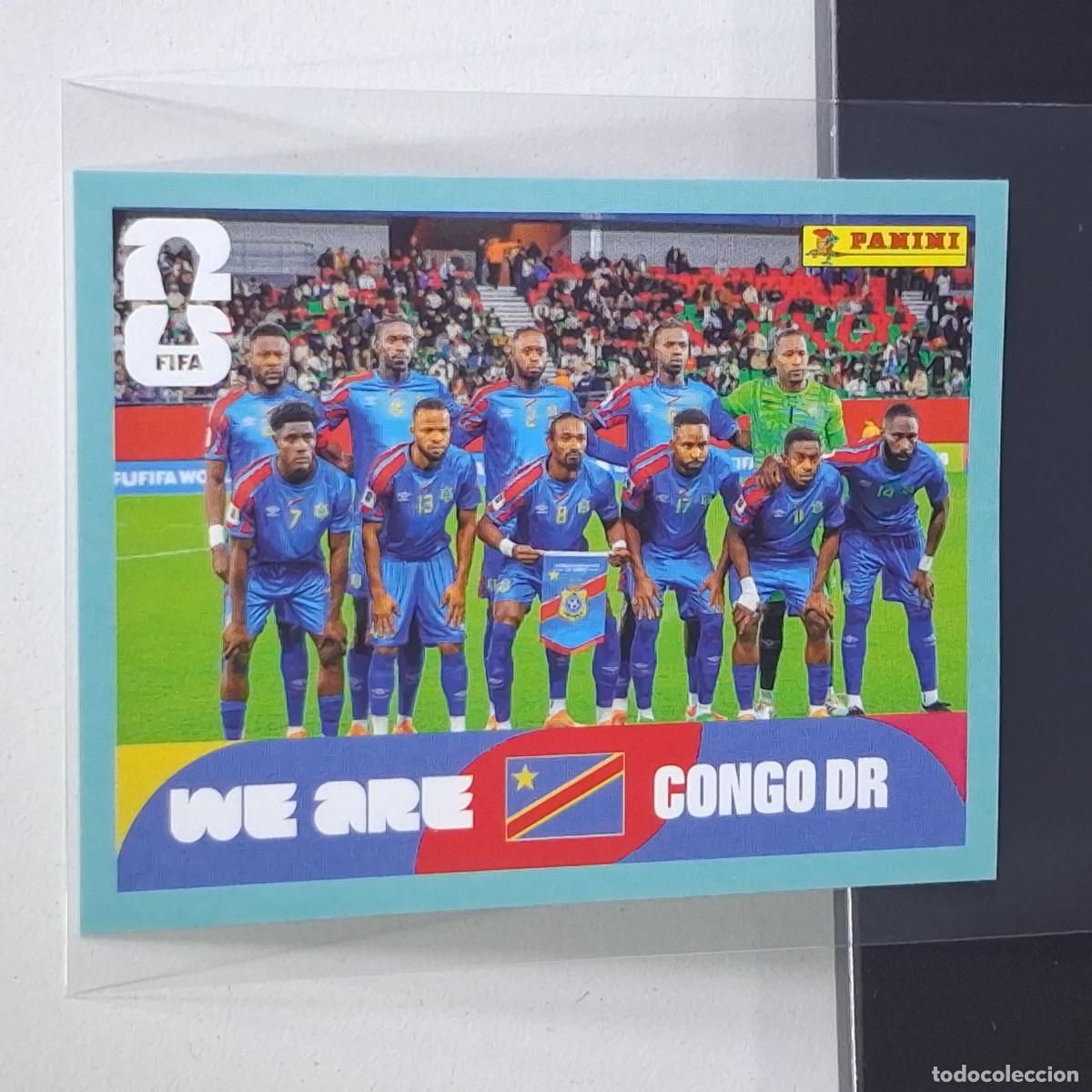 Cromos de F&uacute;tbol: B13 COD13 TEAM PHOTO EQUIPO 13 COD REPUBLICA CONGO MUNDIAL FIFA WORLD CUP 2026 STICKER PANINI