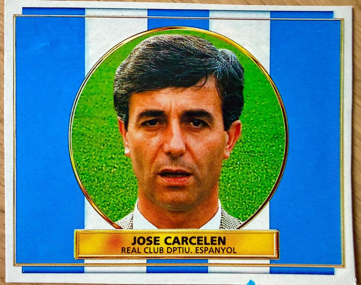 Cromos de F&uacute;tbol: JOSE CARCELEN ENTRENADOR ESPANYOL ESPA&Ntilde;OL 96 97 1996 1997 LIGA EDICIONES ESTE RECORTADO STICKER
