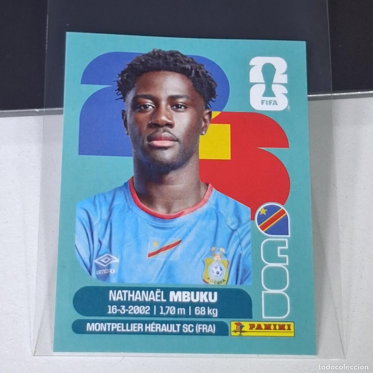 Cromos de F&uacute;tbol: B13 COD 20 COD20 NATHANAEL MBUKU COD REPUBLICA CONGO MUNDIAL FIFA WORLD CUP 2026 STICKER PANINI
