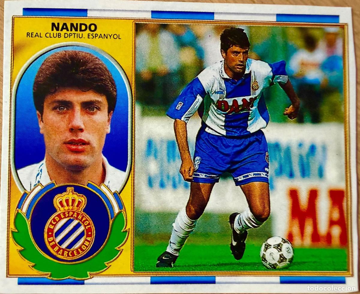 Cromos de F&uacute;tbol: NANDO ESPANYOL ESPA&Ntilde;OL 96 97 1996 1997 LIGA EDICIONES ESTE RECORTADO STICKER