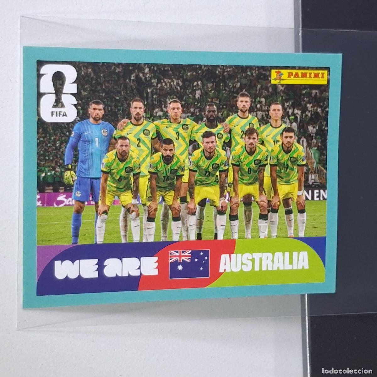 Football Stickers: B13 AUS 13 AUS13 PLANTILLA AUSTRALIA TEAM MUNDIAL FIFA WORLD CUP 2026 STICKER PANINI