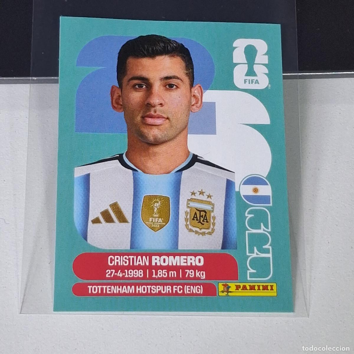 Football Stickers: B13 ARG 4 ARG4 CRISTIAN ROMERO ARGENTINA MUNDIAL FIFA WORLD CUP 2026 STICKER PANINI