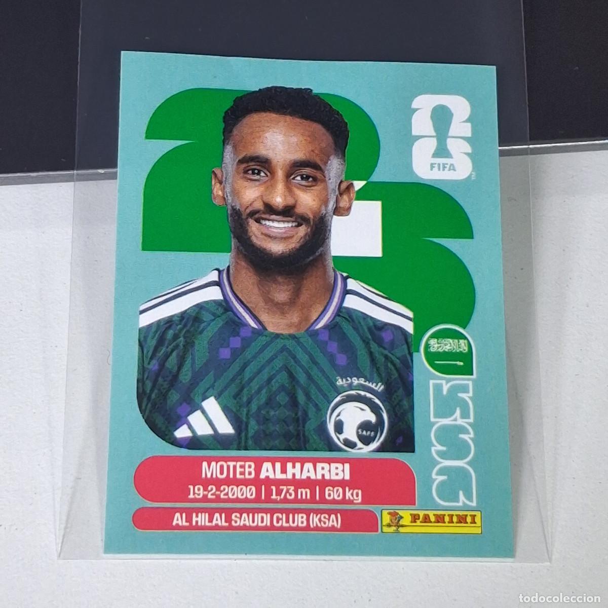 Football Stickers: B13 KSA 7 KSA7 MOTEB ALHARBI ARABIA SAUDI MUNDIAL FIFA WORLD CUP 2026 STICKER PANINI