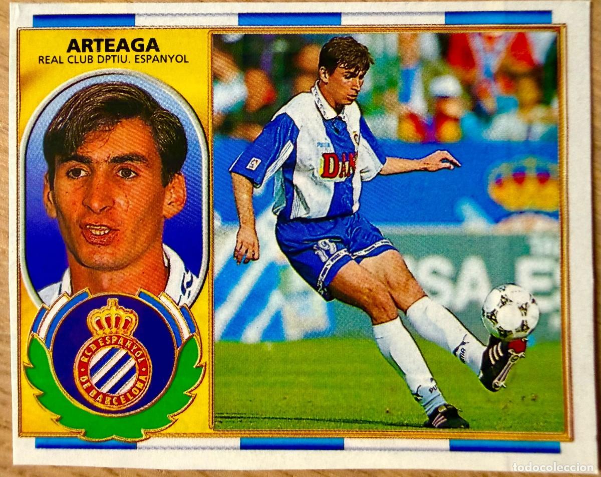 Fu&szlig;ball-Sticker: ARTEAGA ESPANYOL ESPA&Ntilde;OL 96 97 1996 1997 LIGA EDICIONES ESTE RECORTADO STICKER