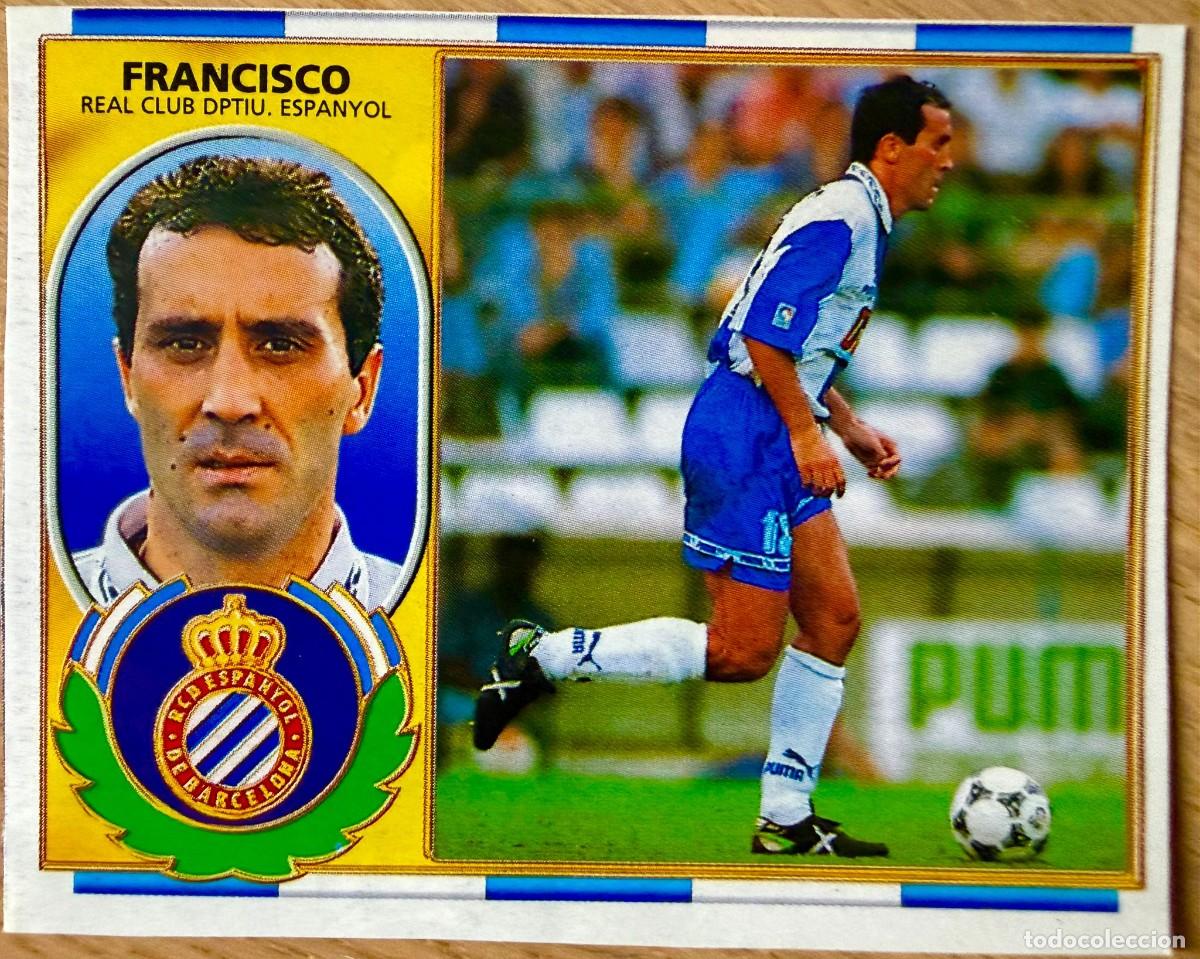 Fu&szlig;ball-Sticker: FRANCISCO ESPANYOL ESPA&Ntilde;OL 96 97 1996 1997 LIGA EDICIONES ESTE RECORTADO STICKER