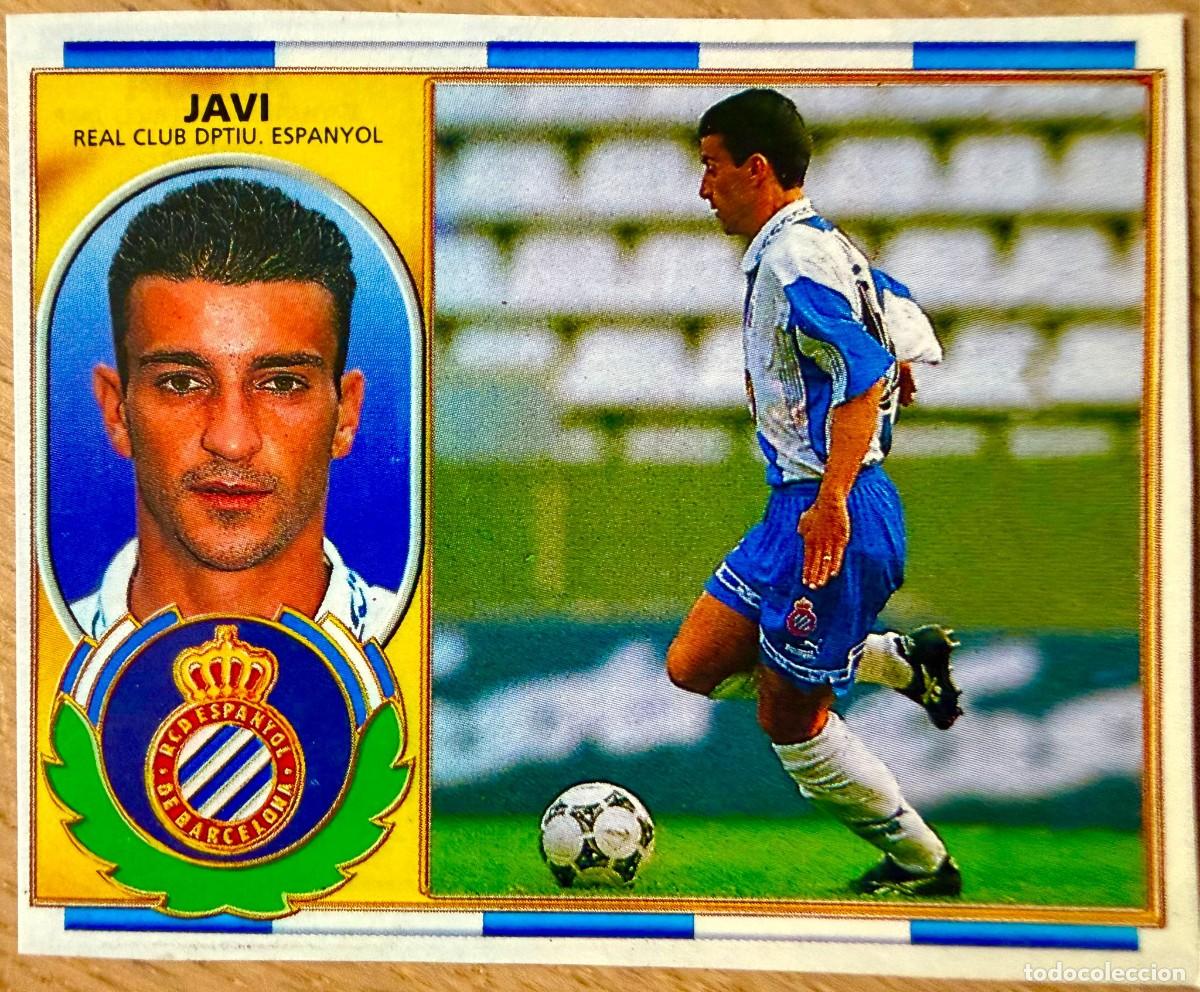 Fu&szlig;ball-Sticker: JAVI ESPANYOL ESPA&Ntilde;OL 96 97 1996 1997 LIGA EDICIONES ESTE RECORTADO STICKER