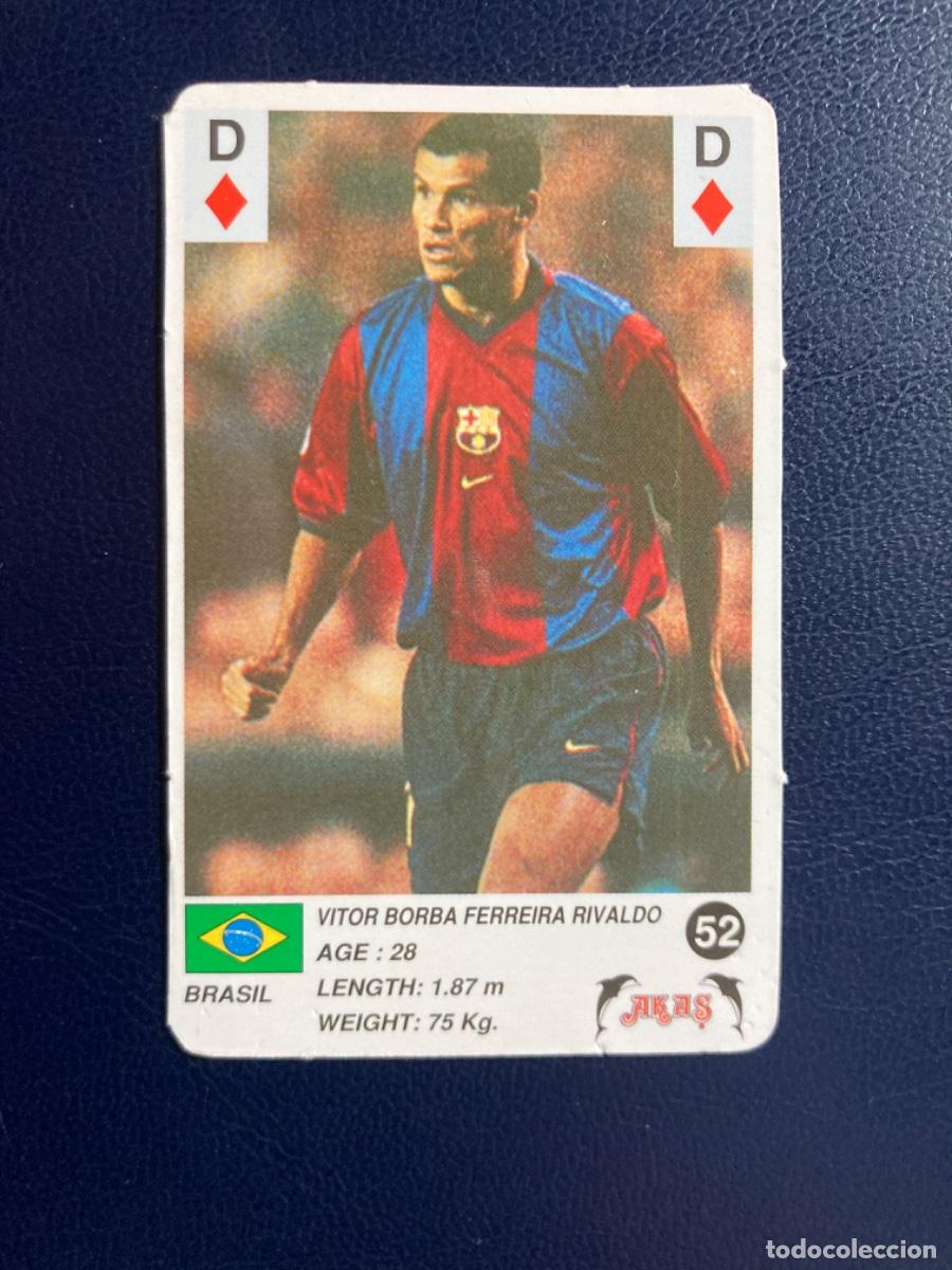 Fu&szlig;ball-Sticker: 52 Rivaldo - FC.Barcelona - AKAS CHAMPIONS 2000