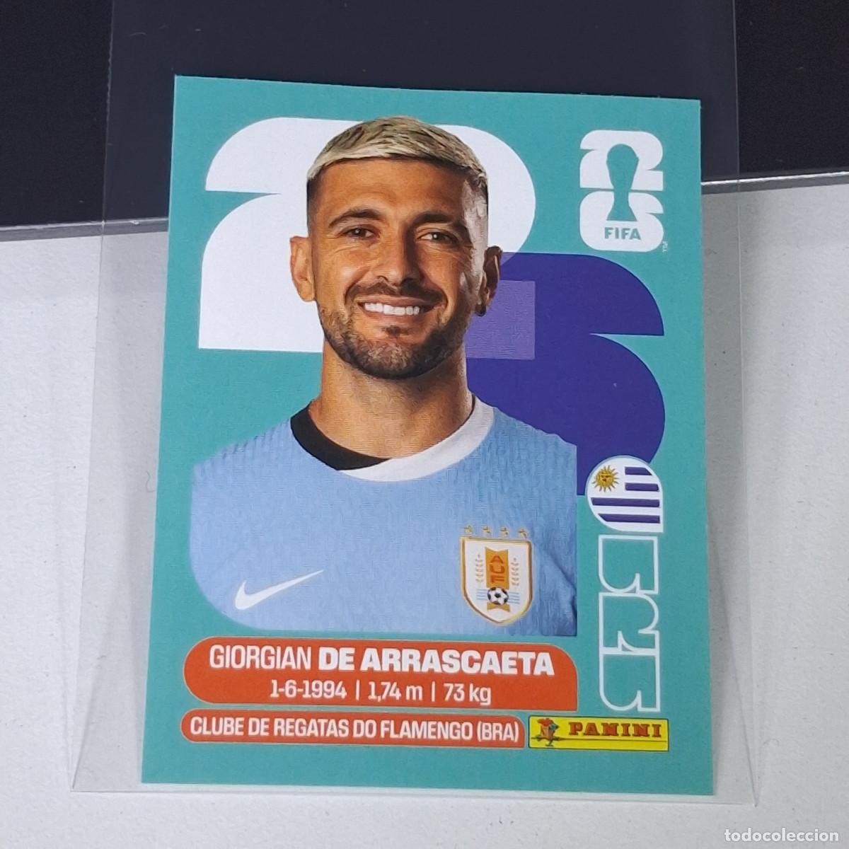 Football Stickers: B13 URU 11 URU11 GIORGIAN ARRASCAETA URUGUAY MUNDIAL FIFA WORLD CUP 2026 STICKER PANINI