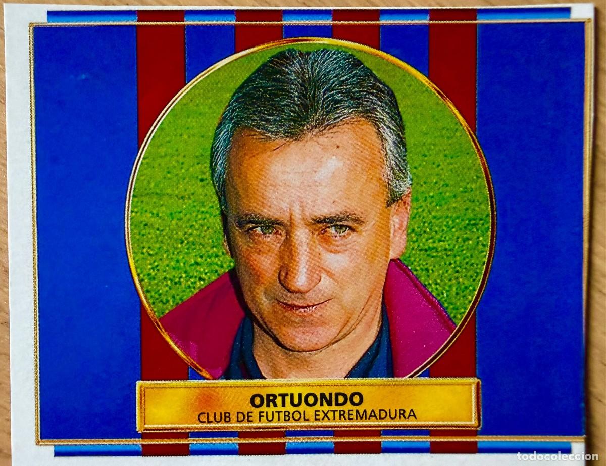 Football Stickers: ORTUONDO ENTRENADOR EXTREMADURA 96 97 1996 1997 LIGA EDICIONES ESTE RECORTADO STICKER