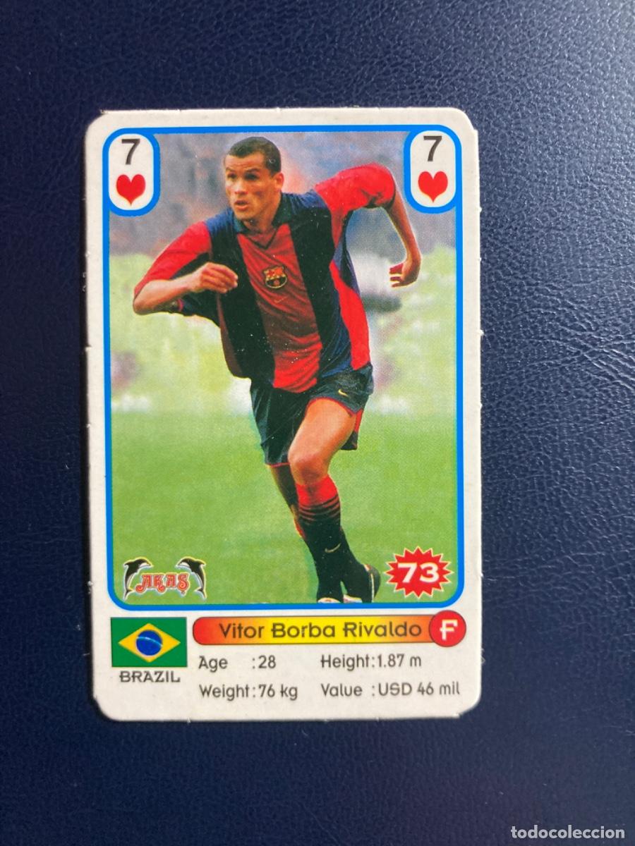 Football Stickers: 73 Rivaldo - FC.Barcelona - AKAS Football Stars 2000