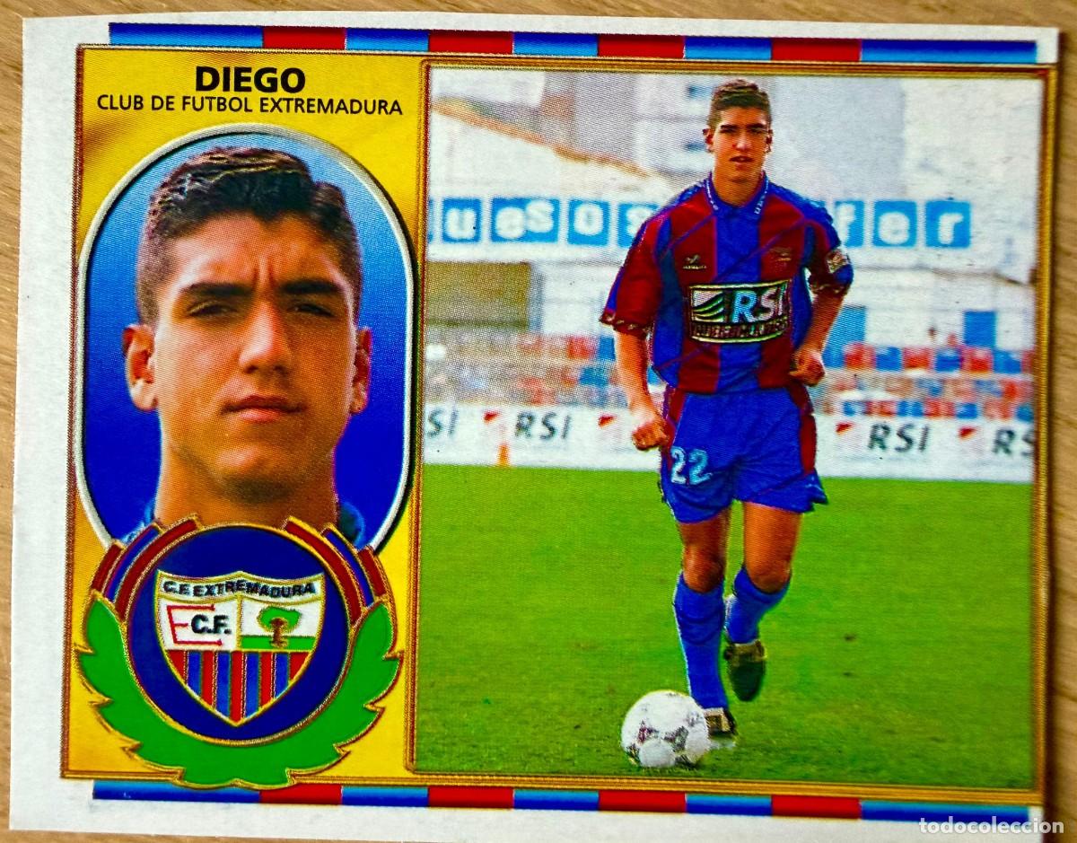 Football Stickers: DIEGO EXTREMADURA 96 97 1996 1997 LIGA EDICIONES ESTE RECORTADO STICKER