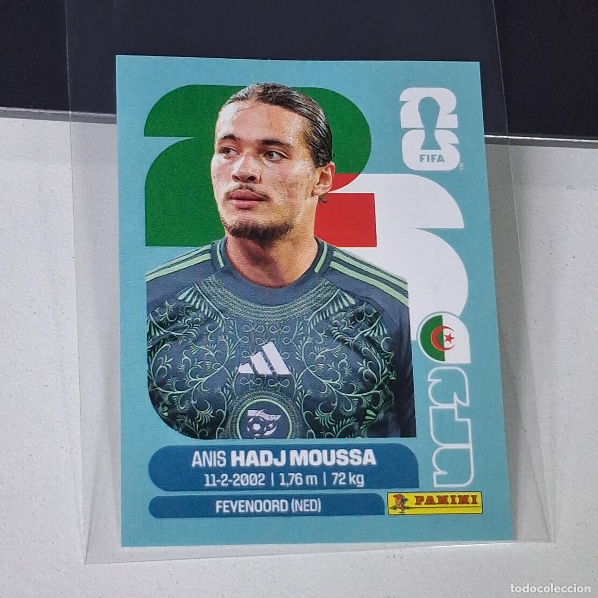 Football Stickers: B13 ALG 17 ALG17 ANIS HADJ MOUSSA ARGELIA ALGERIA MUNDIAL FIFA WORLD CUP 2026 STICKER PANINI
